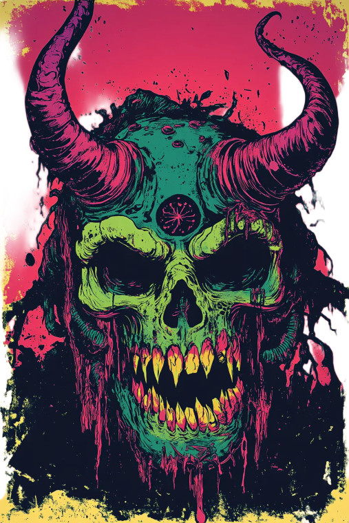 Nurgle Demon Art Vinyl Car Decal Sticker – Waterproof & UV-Resistant 8"