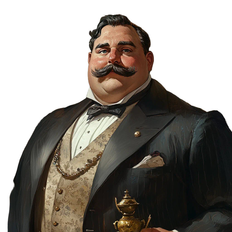 Bushy Mustache Gentleman Vinyl Car Decal Sticker – Waterproof & UV-Resistant 8"