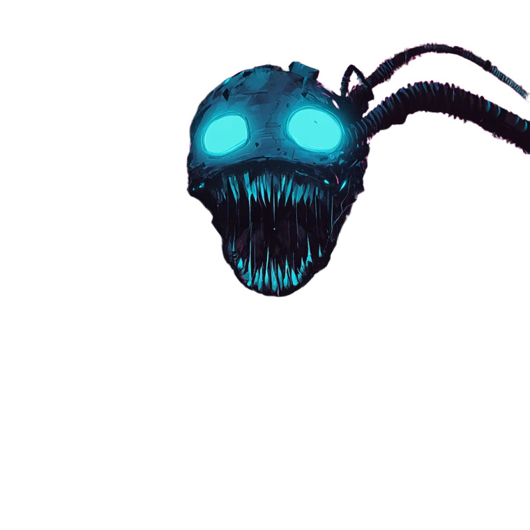 Alien In Digital Chaos Vinyl Car Decal Sticker – Waterproof & UV-Resistant 8"