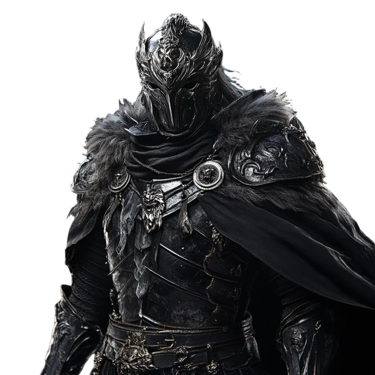 Black Knight Armor Vinyl Car Decal Sticker – Waterproof & UV-Resistant 8"