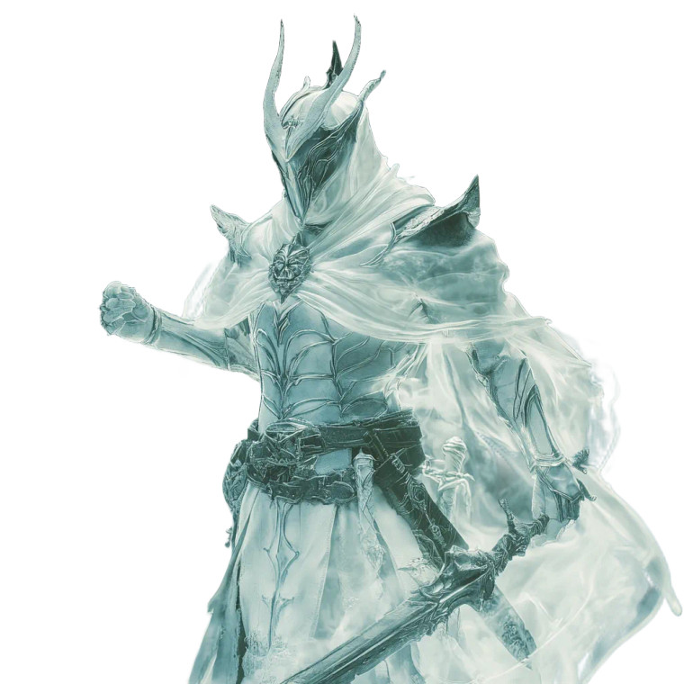 Ghostly Dragonborn Paladin Vinyl Car Decal Sticker – Waterproof & UV-Resistant 8"