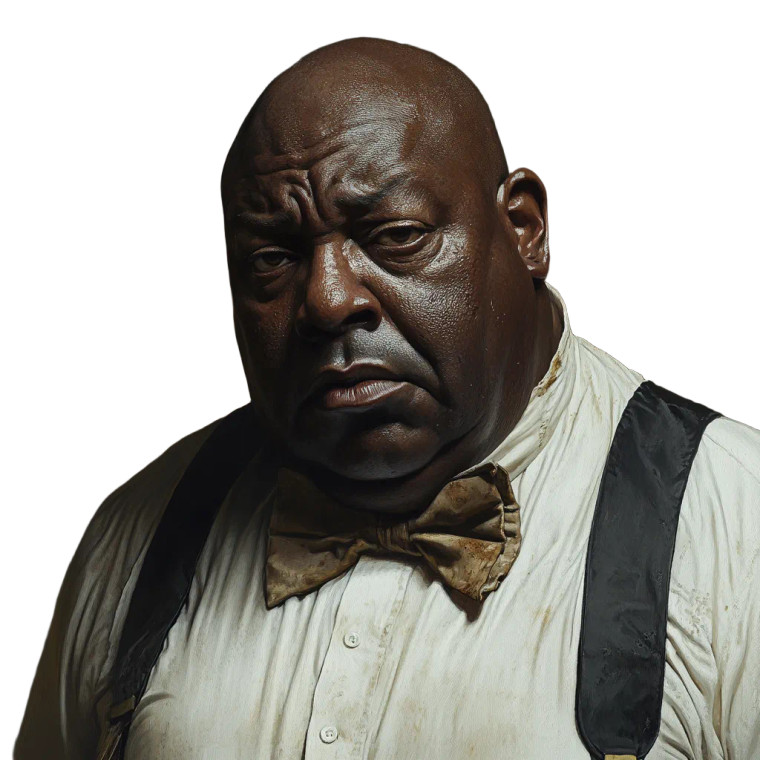 Creole Man Bow Tie Vinyl Car Decal Sticker – Waterproof & UV-Resistant 8"