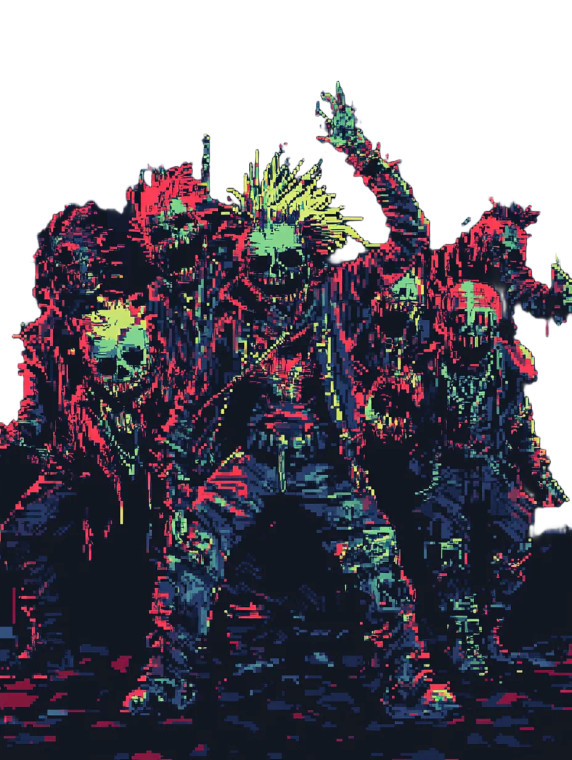 Techno Devil Ravers Vinyl Car Decal Sticker – Waterproof & UV-Resistant 8"