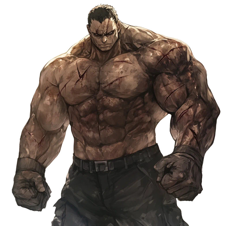 Battle-Scarred Warrior V2 Vinyl Car Decal Sticker – Waterproof & UV-Resistant 8"