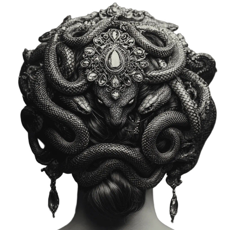 Medusa Realistic Vinyl Car Decal Sticker – Waterproof & UV-Resistant 8"