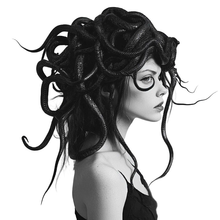 Gorgon Medusa Vinyl Car Decal Sticker – Waterproof & UV-Resistant 8"