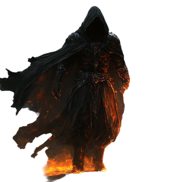 Dark Fire Wielder Vinyl Car Decal Sticker – Waterproof & UV-Resistant 8"