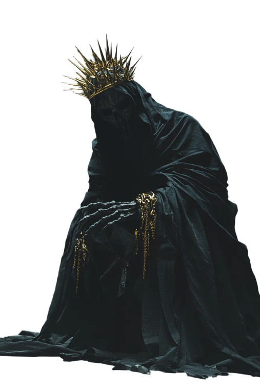 Undead Crowned Warrior Vinyl Car Decal Sticker – Waterproof & UV-Resistant 8"