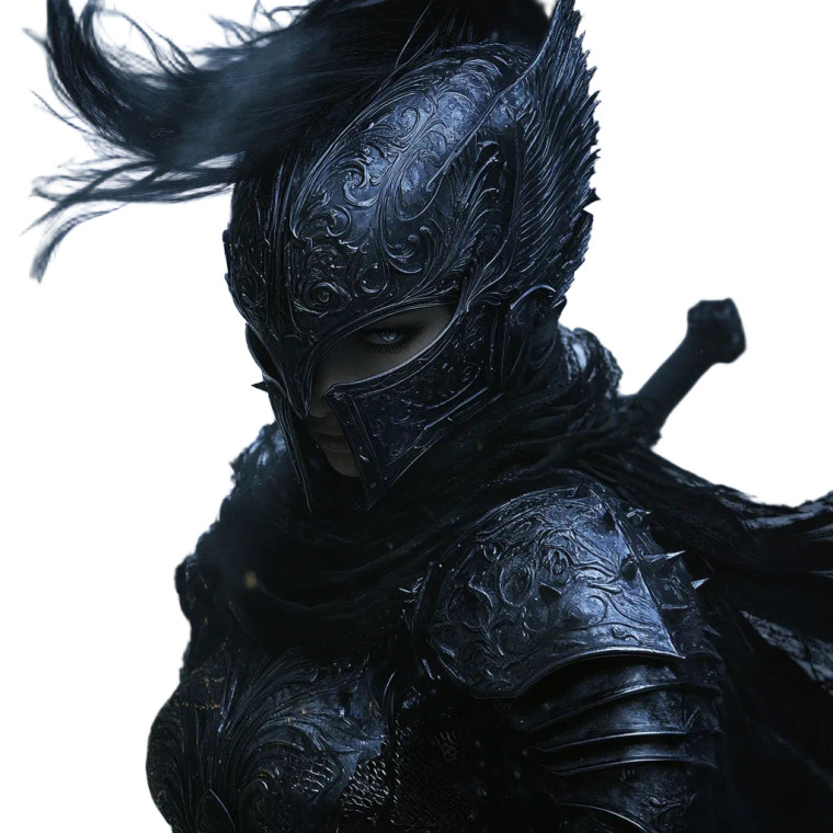 Gothic Warrior Woman Vinyl Car Decal Sticker – Waterproof & UV-Resistant 8"