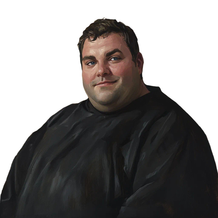 Portrait Of Warm Man Vinyl Car Decal Sticker – Waterproof & UV-Resistant 8"