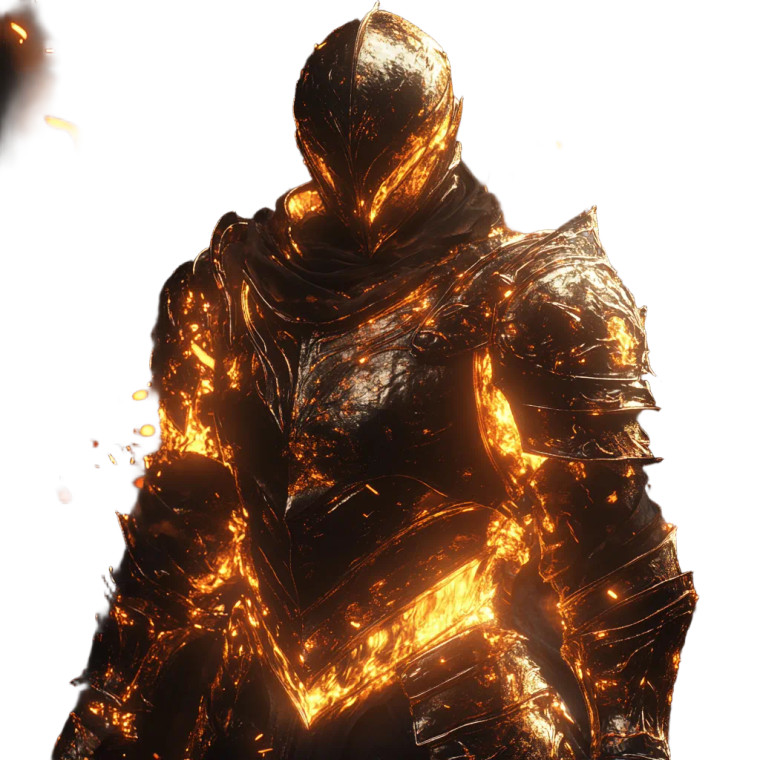 Fire Knight V2 Vinyl Car Decal Sticker – Waterproof & UV-Resistant 8"