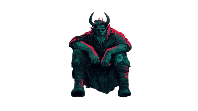 Dreaming Demon King Vinyl Car Decal Sticker – Waterproof & UV-Resistant 8"