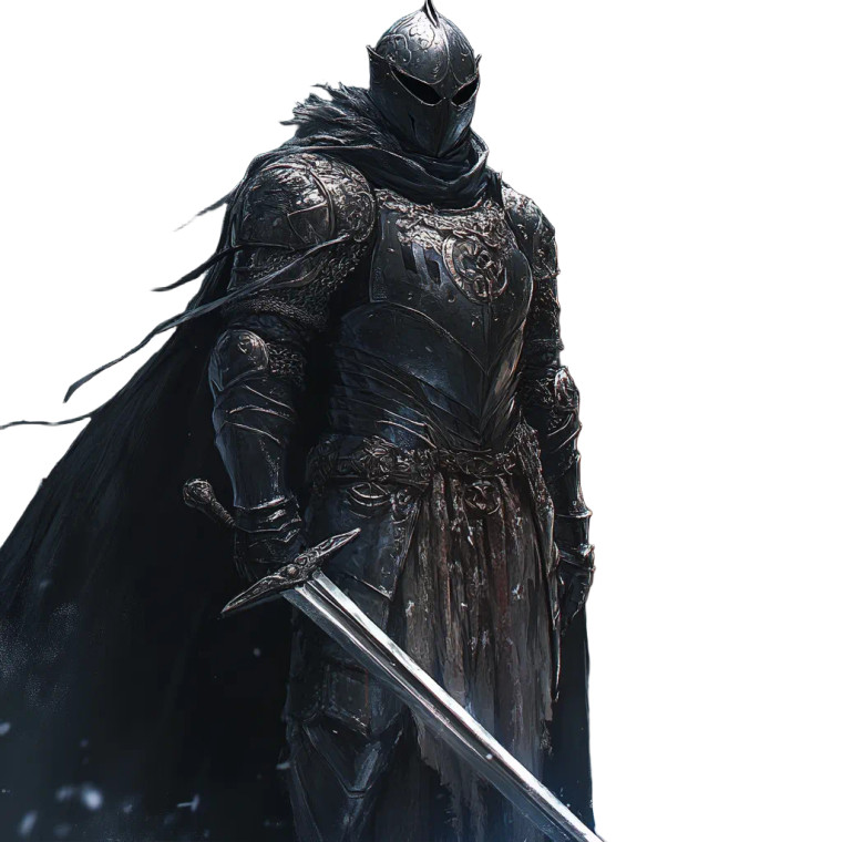 Fantasy Knight Vinyl Car Decal Sticker – Waterproof & UV-Resistant 8"