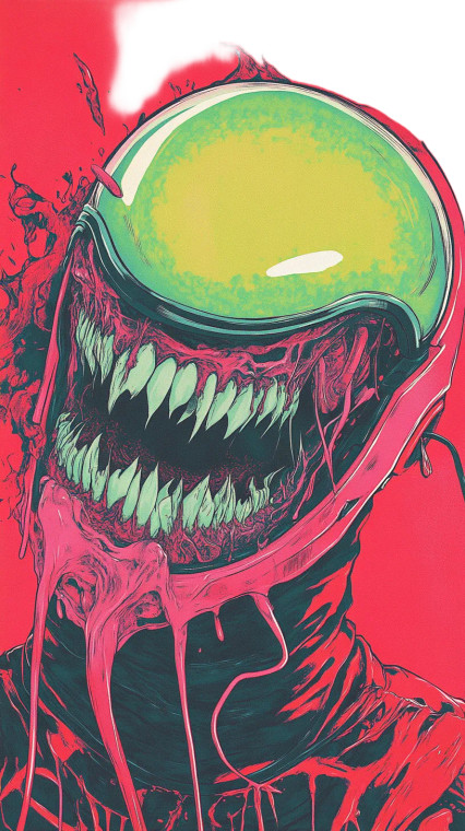 Alien Poster Art Vinyl Car Decal Sticker – Waterproof & UV-Resistant 8"