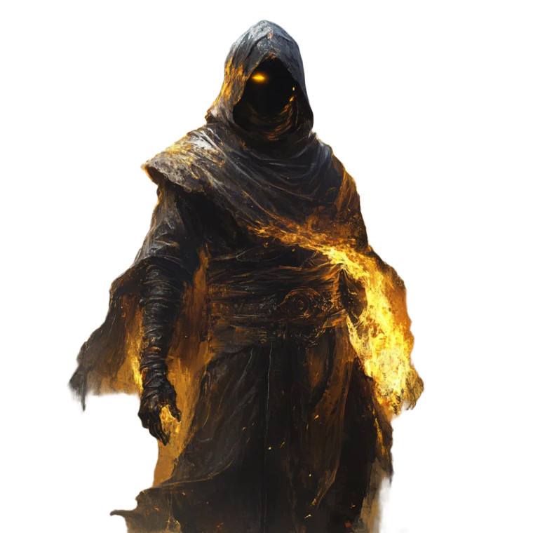 Cultist Flame Shadow Vinyl Car Decal Sticker – Waterproof & UV-Resistant 8"