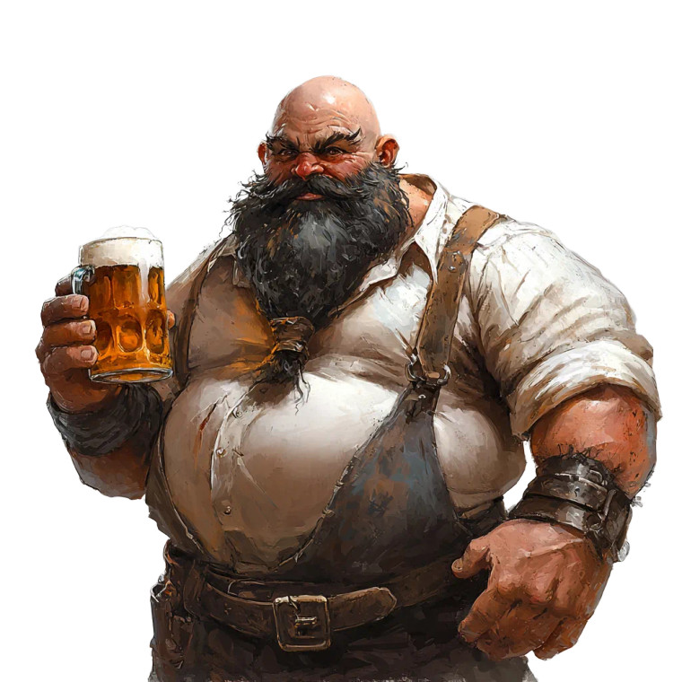 Barkeep Gragas Obelix Vinyl Car Decal Sticker – Waterproof & UV-Resistant 8"