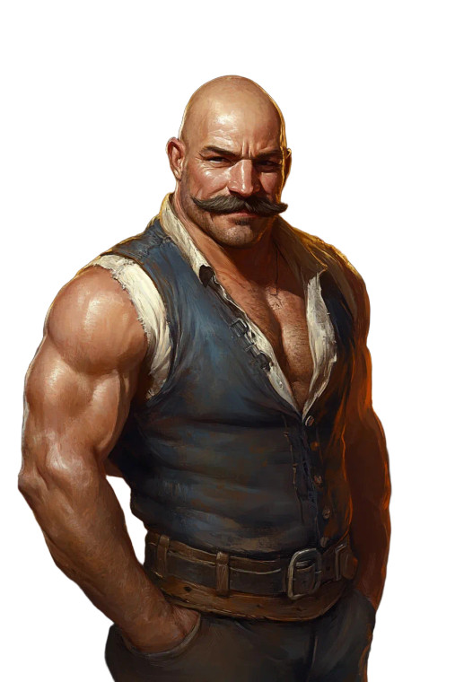 Brawny Tavern Keeper Vinyl Car Decal Sticker – Waterproof & UV-Resistant 8"