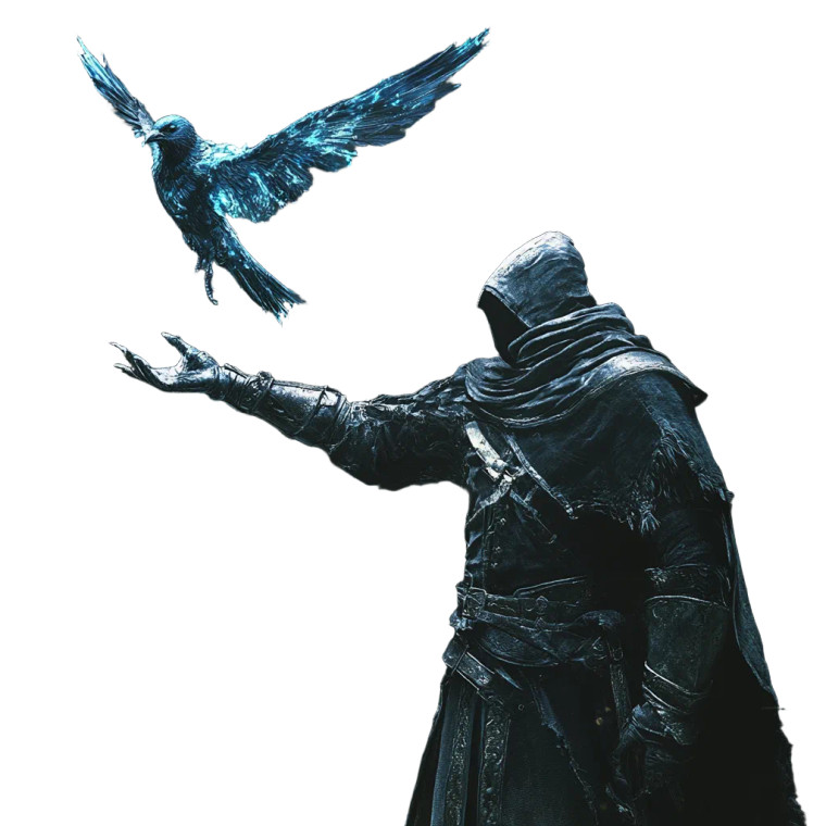 Blue Bird Knight Vinyl Car Decal Sticker – Waterproof & UV-Resistant 8"