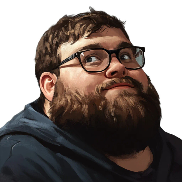 Lachlan The Neckbeard Vinyl Car Decal Sticker – Waterproof & UV-Resistant 8"