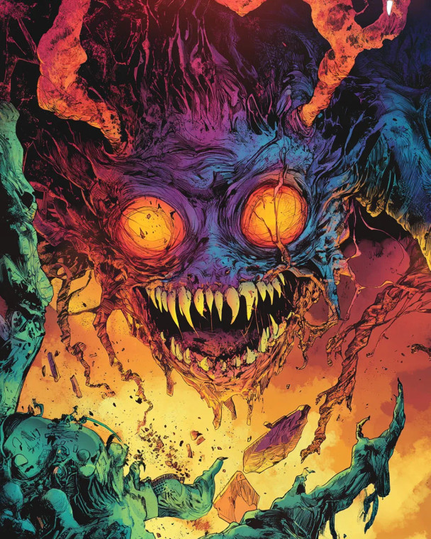 Monster Comic Cover Vinyl Car Decal Sticker – Waterproof & UV-Resistant 8"