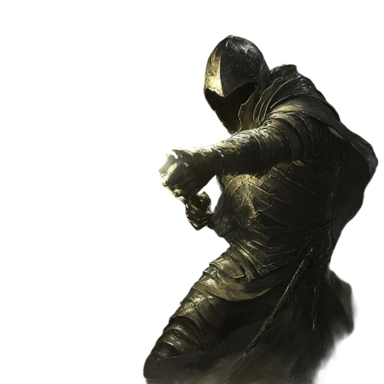 Angry Eldritch Knight Vinyl Car Decal Sticker – Waterproof & UV-Resistant 8"