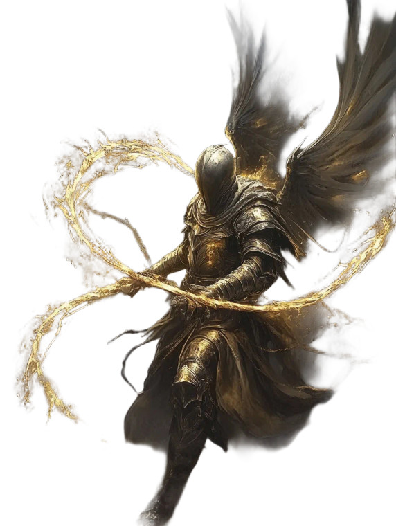 Celestial Knight Vinyl Car Decal Sticker – Waterproof & UV-Resistant 8"