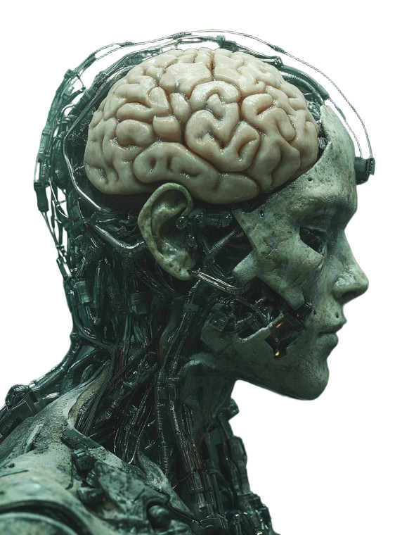 Cybernetic Humanoid V3 Vinyl Car Decal Sticker – Waterproof & UV-Resistant 8"