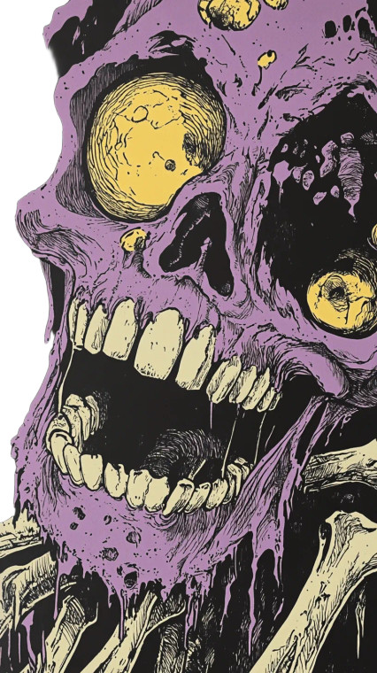 Skeletal Agreement Art Vinyl Car Decal Sticker – Waterproof & UV-Resistant 8"