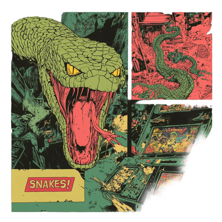 Evil Snake Halfpipe Vinyl Car Decal Sticker – Waterproof & UV-Resistant 8"