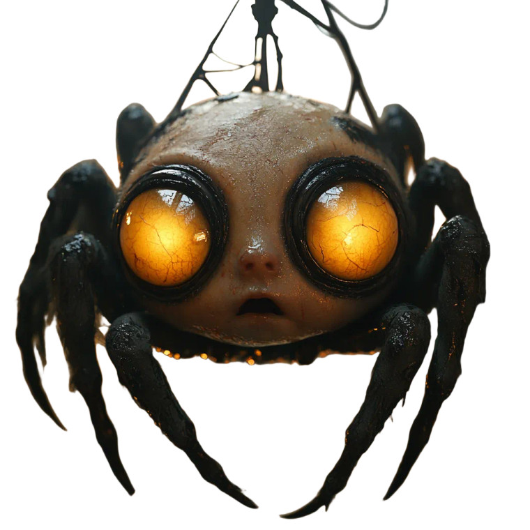 Spider-Baby Horror Vinyl Car Decal Sticker – Waterproof & UV-Resistant 8"