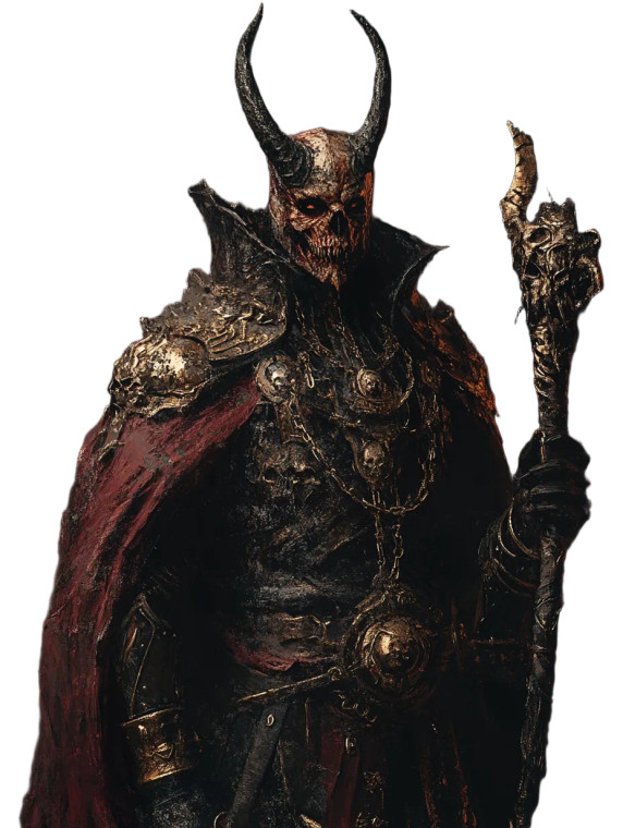 Demon Lich Vinyl Car Decal Sticker – Waterproof & UV-Resistant 8"