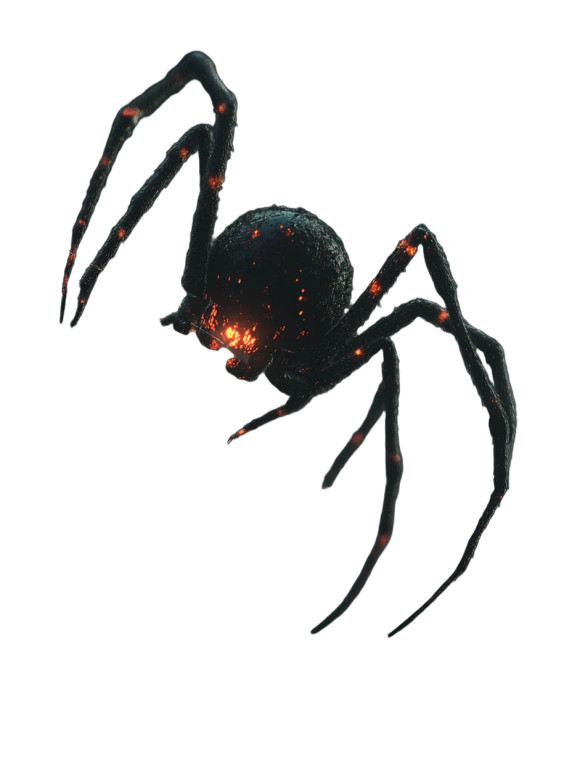 Demonic Webinar Spider Vinyl Car Decal Sticker – Waterproof & UV-Resistant 8"