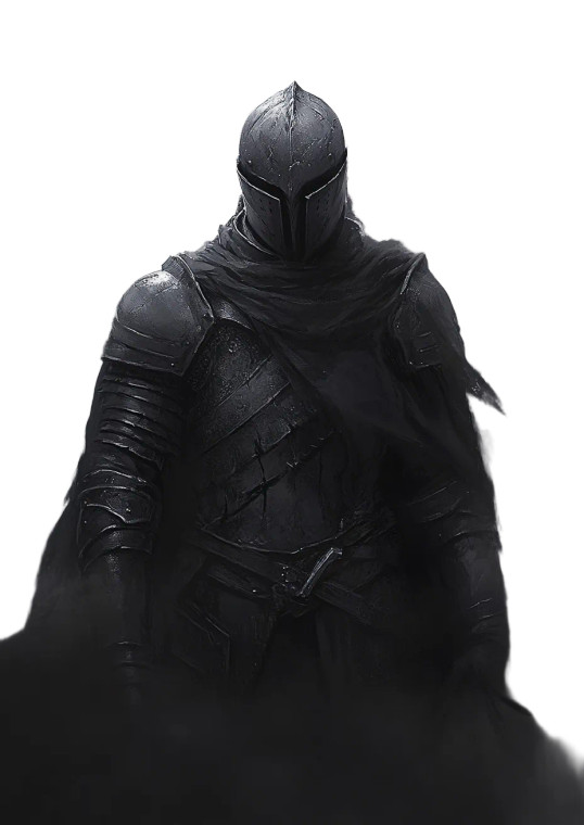 Lone Black Knight Vinyl Car Decal Sticker – Waterproof & UV-Resistant 8"