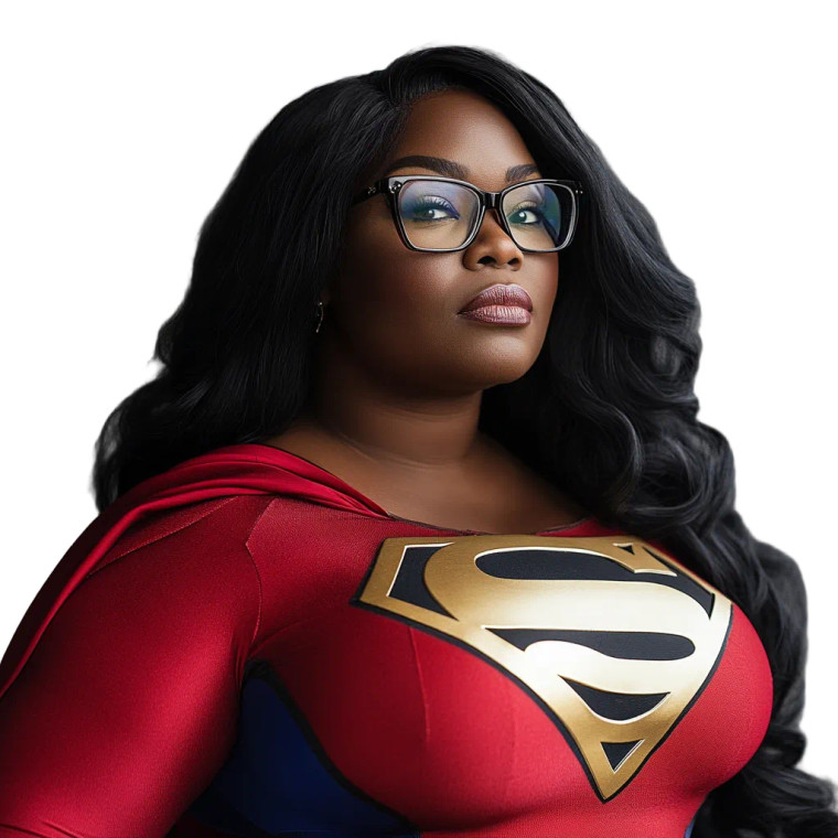 Superwoman Portrait Vinyl Car Decal Sticker – Waterproof & UV-Resistant 8"