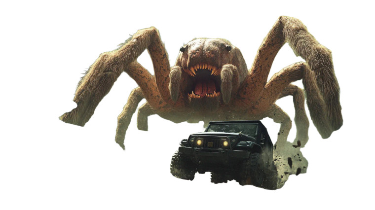 Giant Tarantula Attack Vinyl Car Decal Sticker – Waterproof & UV-Resistant 8"