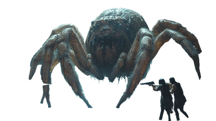 Giant Spider Attack V4 Vinyl Car Decal Sticker – Waterproof & UV-Resistant 8"