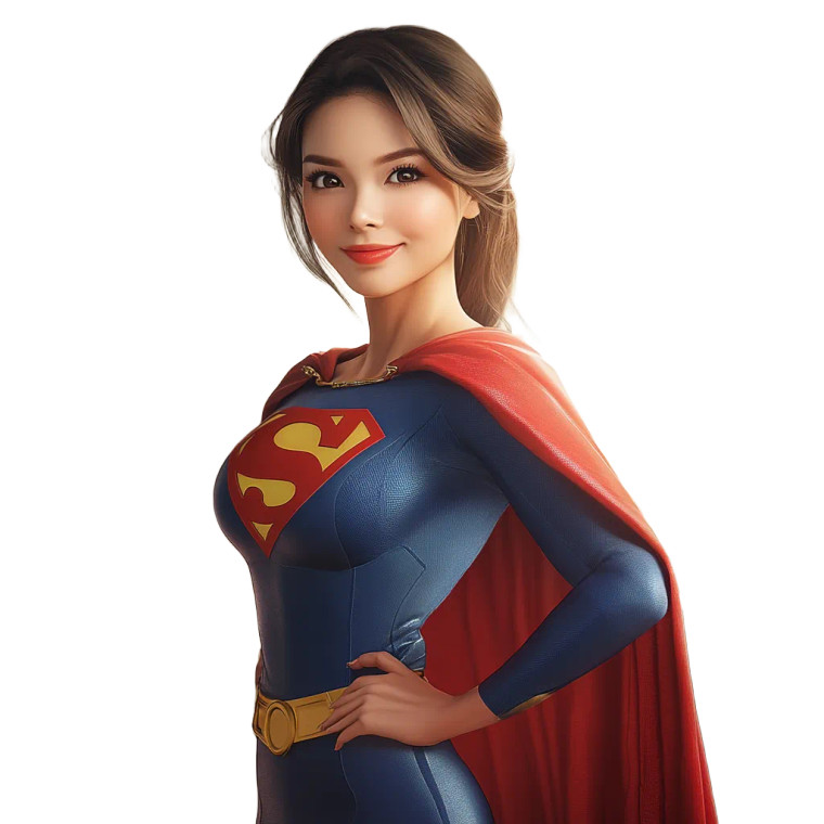 Superhero Mom V2 Vinyl Car Decal Sticker – Waterproof & UV-Resistant 8"