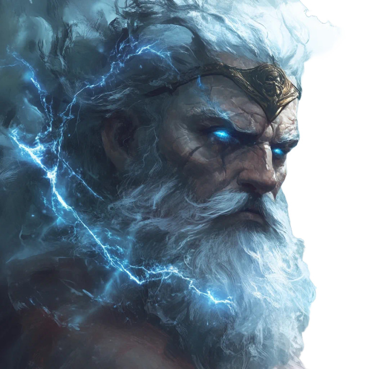 Zeus V2 Vinyl Car Decal Sticker – Waterproof & UV-Resistant 8"