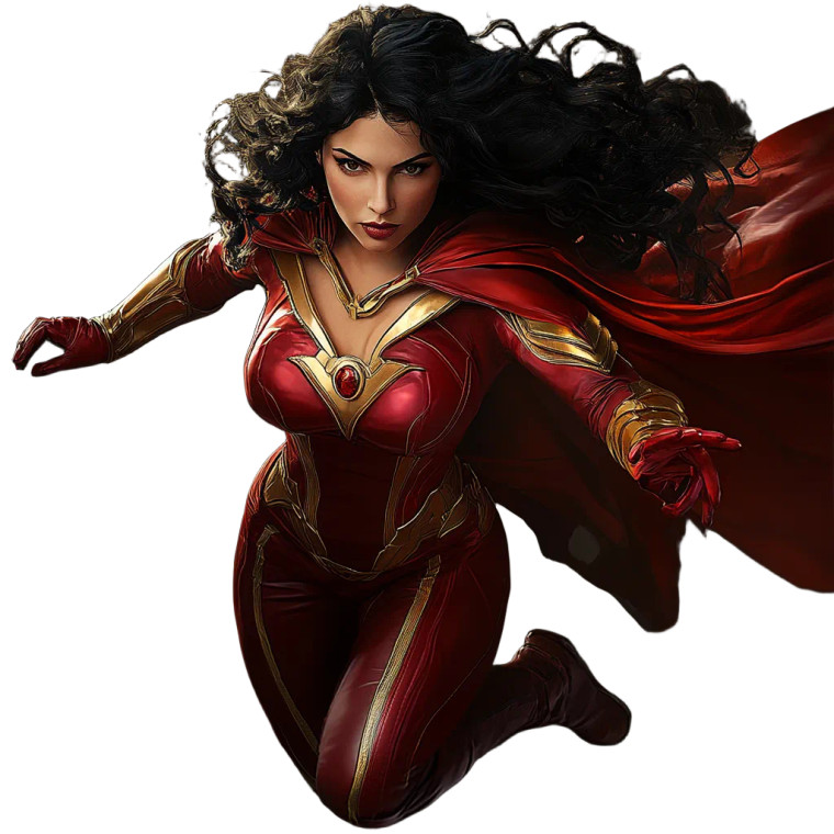 Italian Superheroine Vinyl Car Decal Sticker – Waterproof & UV-Resistant 8"