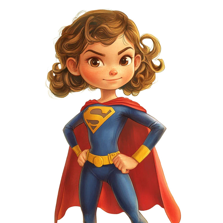 Superhero Girl Pose Vinyl Car Decal Sticker – Waterproof & UV-Resistant 8"
