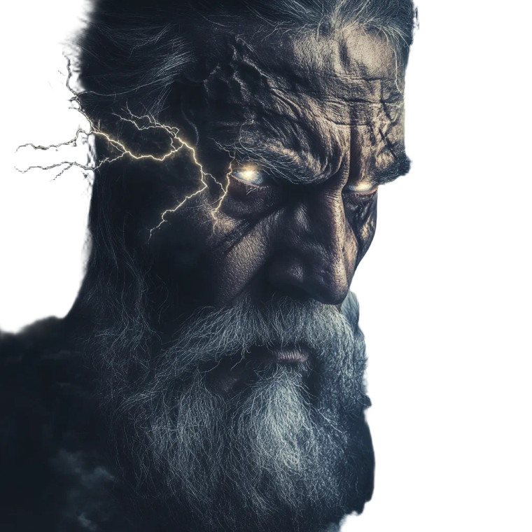 Odin'S Lightning Gaze Vinyl Car Decal Sticker – Waterproof & UV-Resistant 8"