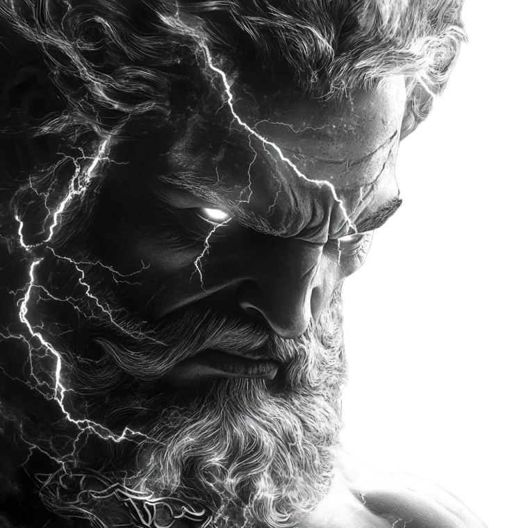 Zeus Vs Kratos Vinyl Car Decal Sticker – Waterproof & UV-Resistant 8"