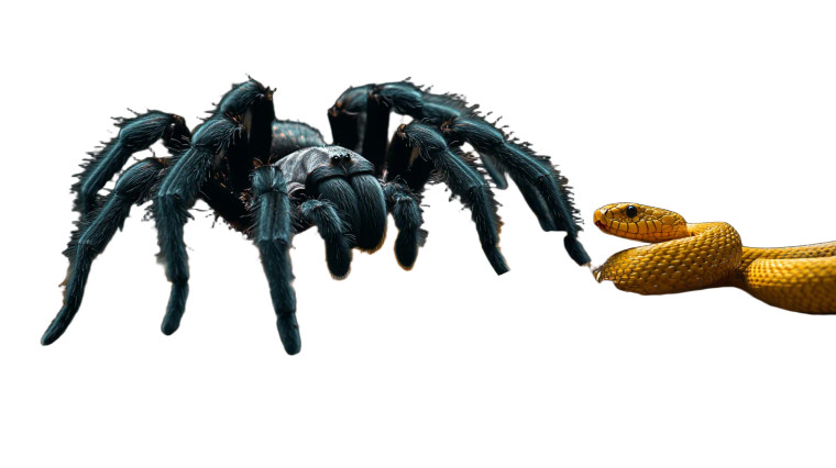 Tarantula Vs Snake Vinyl Car Decal Sticker – Waterproof & UV-Resistant 8"