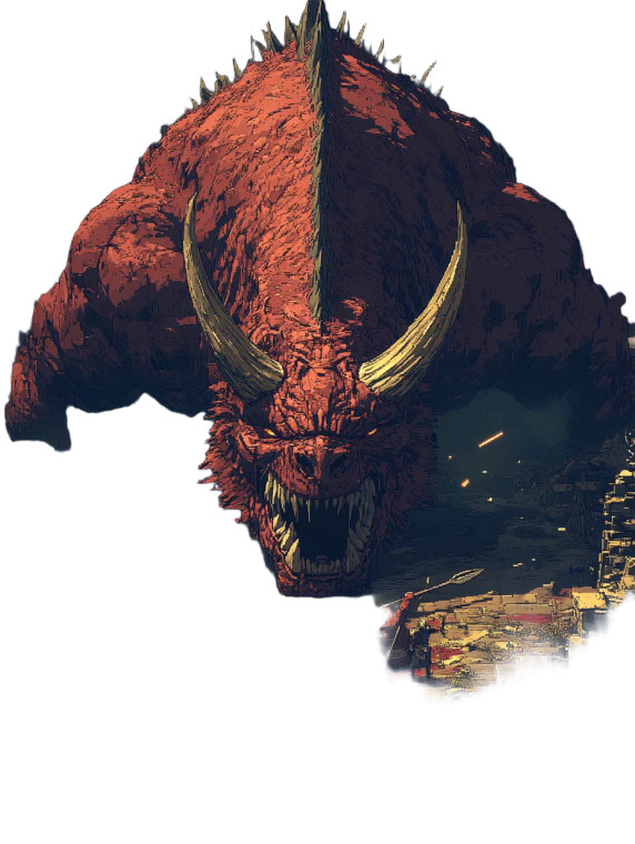 Defeated Molten Beast Vinyl Car Decal Sticker – Waterproof & UV-Resistant 8"