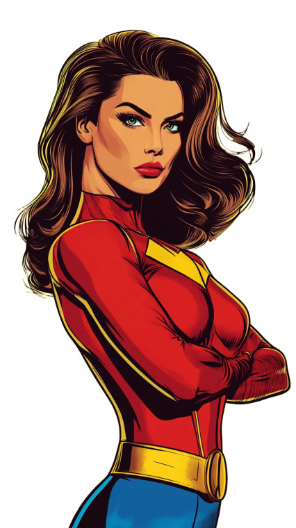 Pop-Art Superhero Vinyl Car Decal Sticker – Waterproof & UV-Resistant 8"