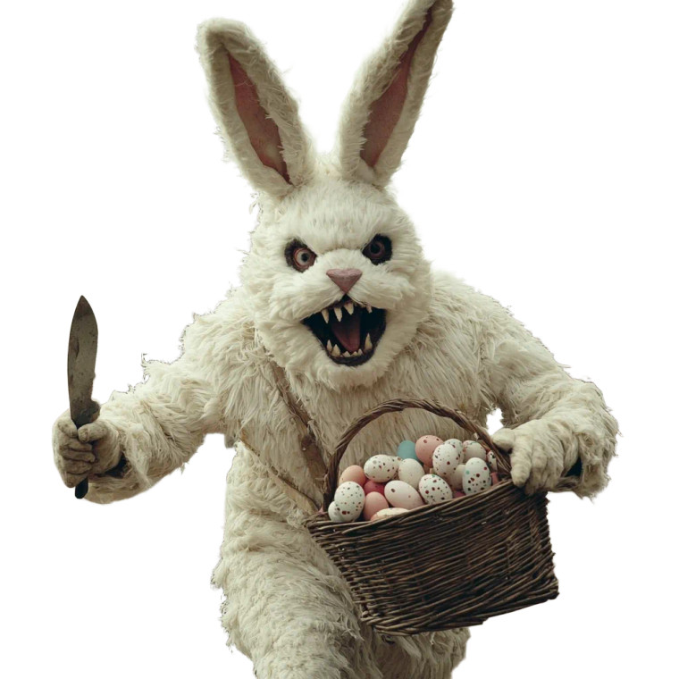 Sinister Easter Bunny Vinyl Car Decal Sticker – Waterproof & UV-Resistant 8"