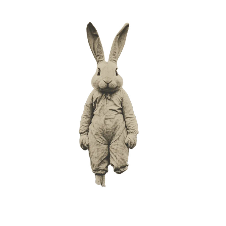 Easter Bunny Meadow Vinyl Car Decal Sticker – Waterproof & UV-Resistant 8"