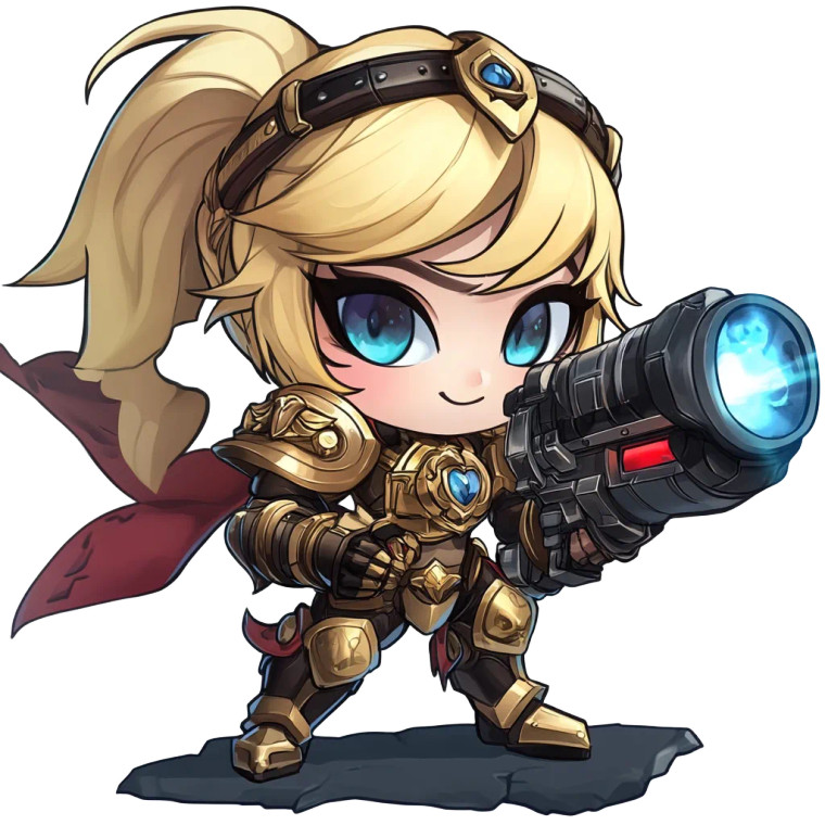 Johanna Chibi Vinyl Car Decal Sticker – Waterproof & UV-Resistant 8"