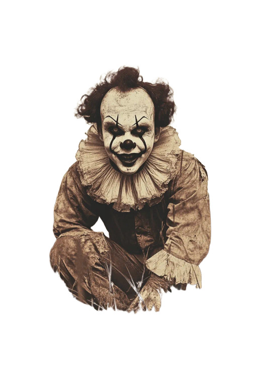 Vintage Psycho Clown Vinyl Car Decal Sticker – Waterproof & UV-Resistant 8"