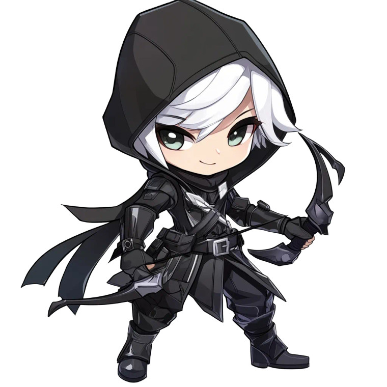 Maplestory Bowman Vinyl Car Decal Sticker – Waterproof & UV-Resistant 8"